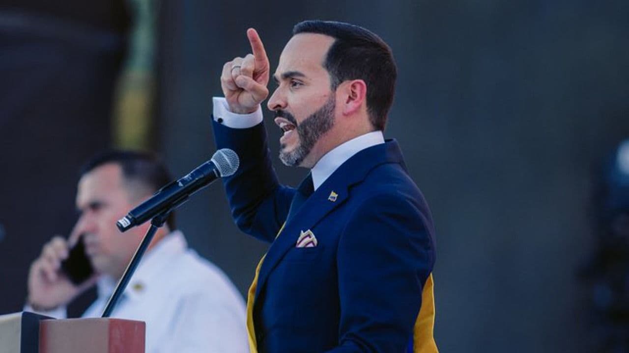 Abelardo en su discurso de posesión
