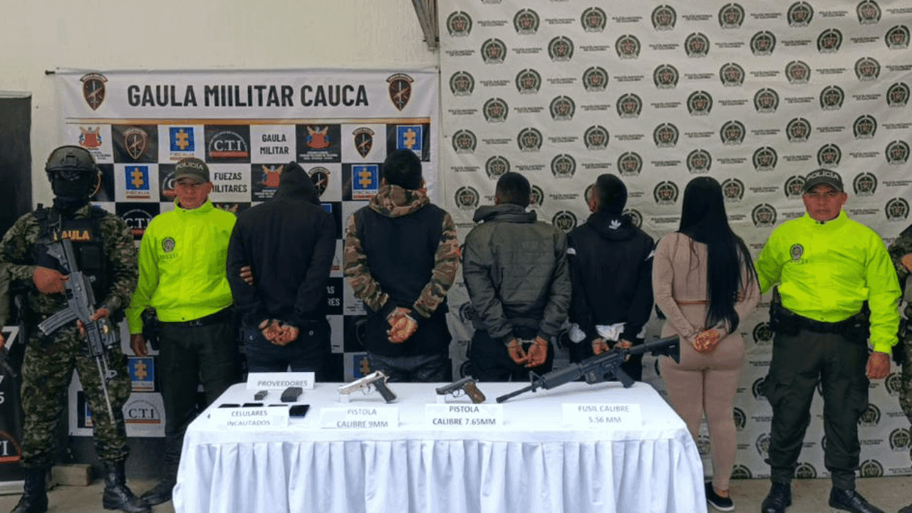 Capturan a cinco personas en Popayán acusadas de afectar la seguridad en la vía Panamericana