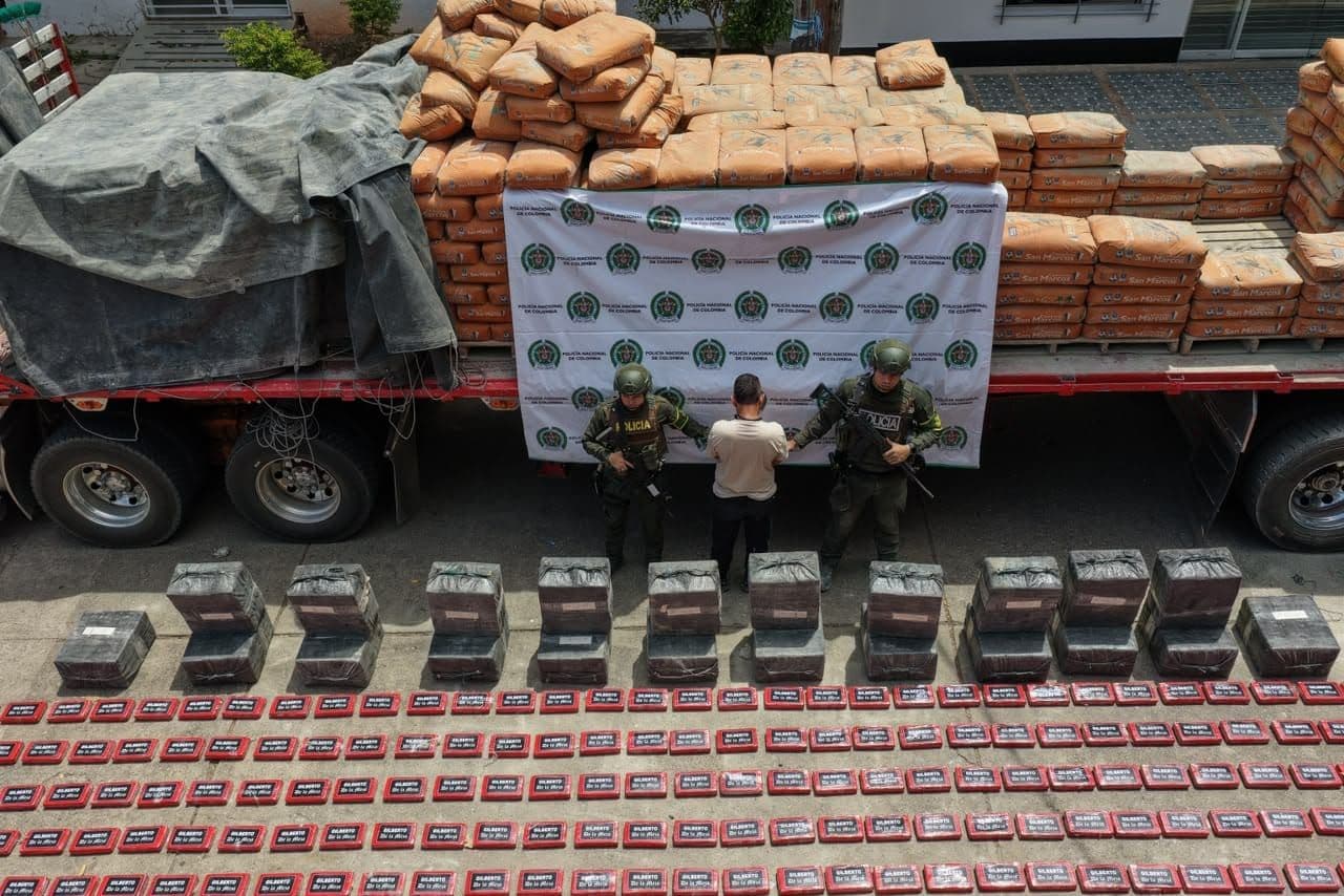 La operación del  grupo especial de la Policía de Tránsito se realizó en la vía entre Mercaderes y Popayán. Policía Nacional.