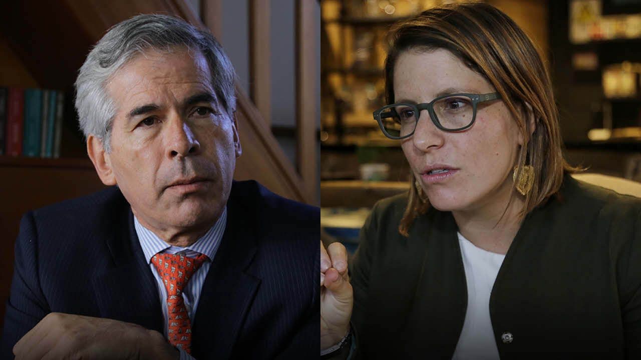 Yesid Reyes y Juanita Goebertus