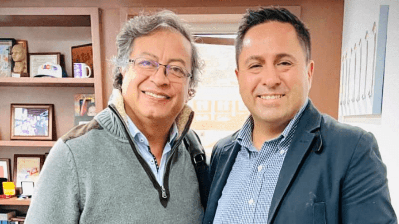 Germán Trejo y Gustavo Petro.