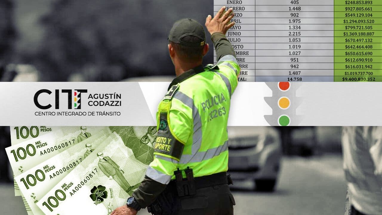 Denuncia por irregularidades con comparendos de tránsito en Codazzi, Cesar. Composición Kim Vega,