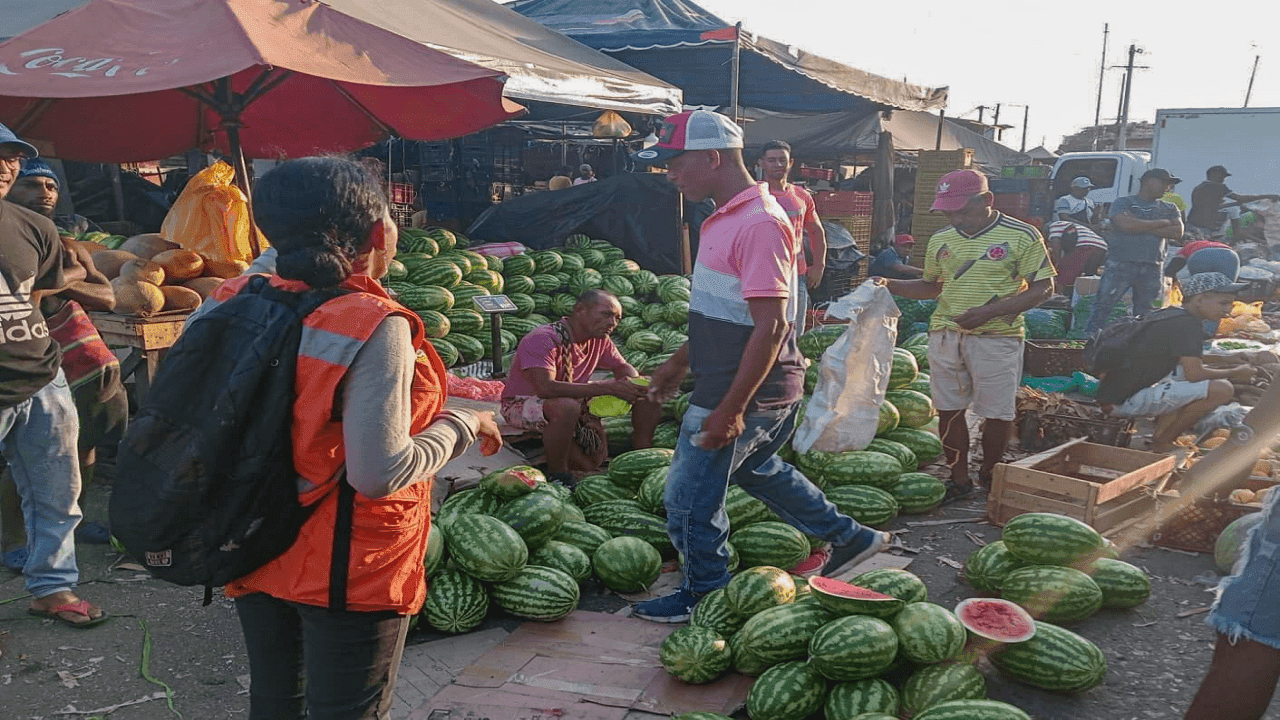 Imágenes del Mercado de Bazurto en Cartagena. Foto Cortesía.