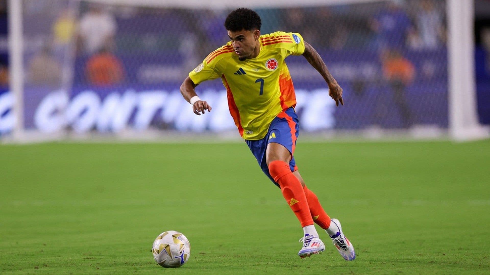 Luis Díaz, en la Selección Colombia
