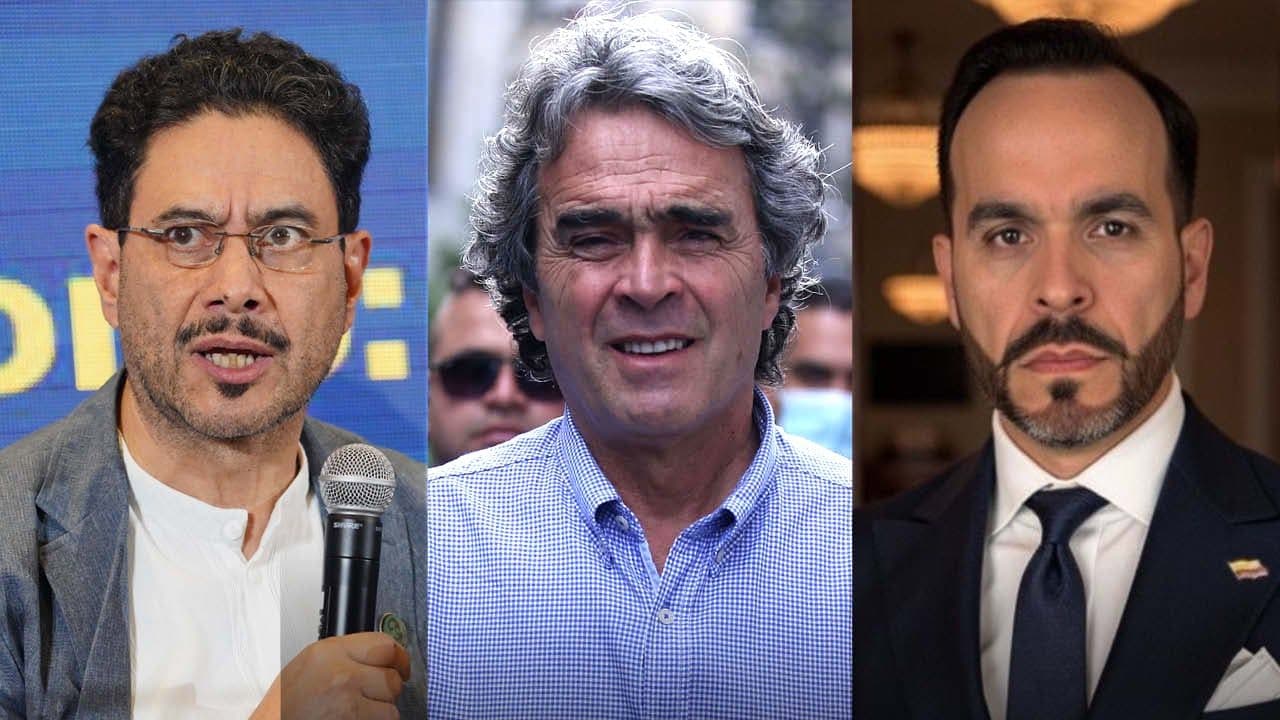 Iván Cepeda, Sergio Fajardo y Abelardo de la Espriella.