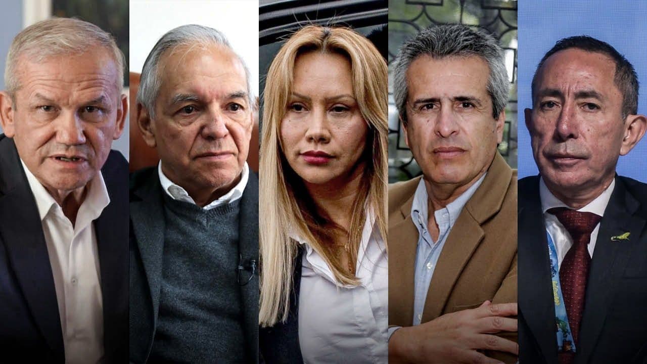 Carlos Ramón González,  Ricardo Bonilla, Sandra Ortiz, Luis Fernando Velasco, Ricardo Roa.