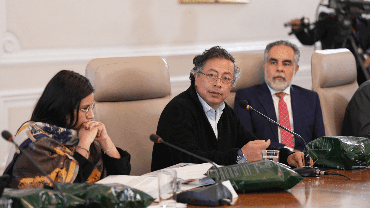 Angie Rodríguez, Gustavo Petro y Armando Benedetti