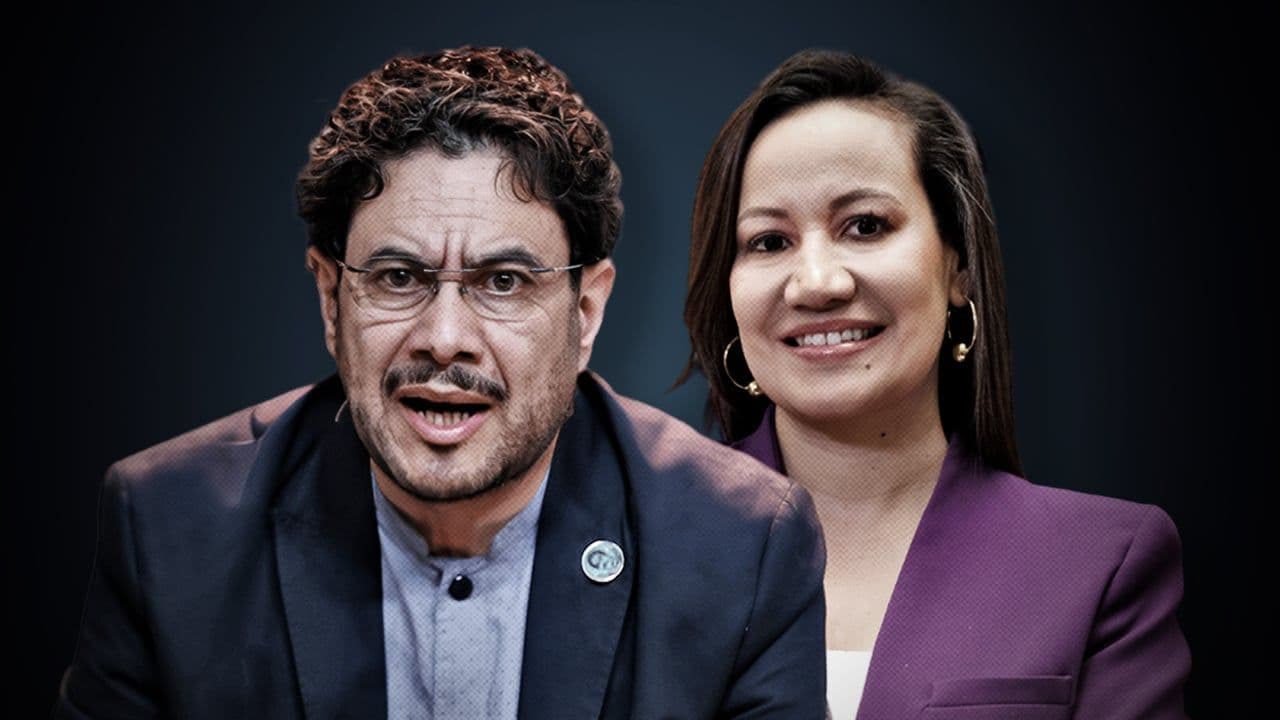Precandidato Iván Cepeda y Carolina Corcho