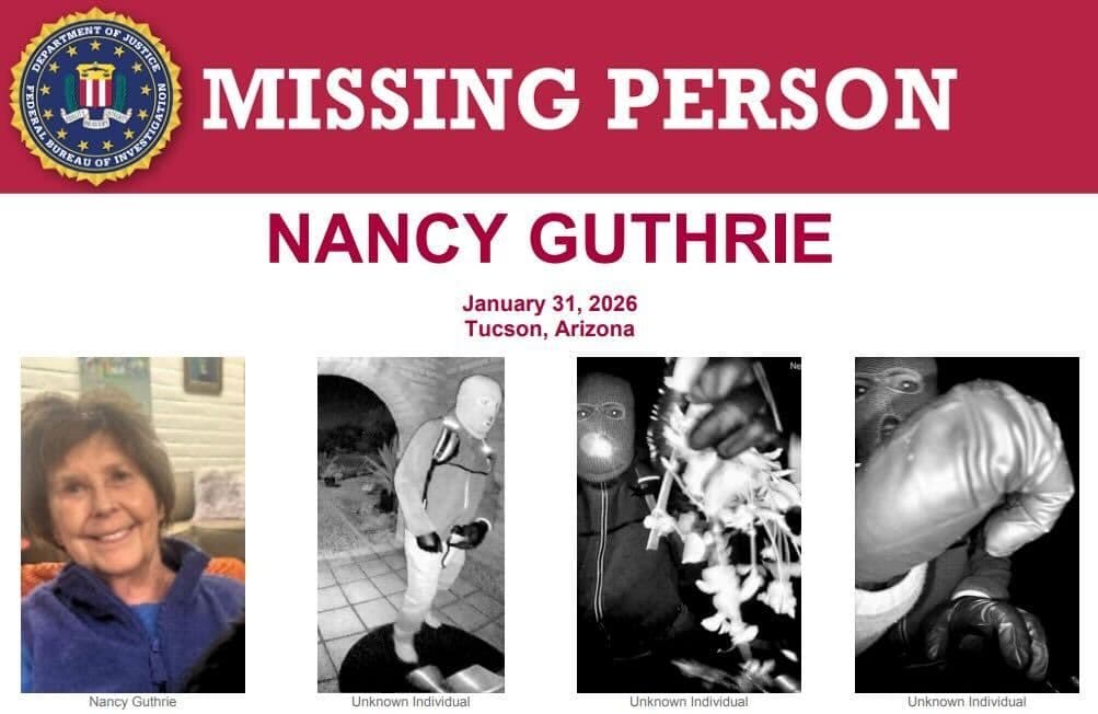 Afiche de búsqueda de Nancy Guthrie