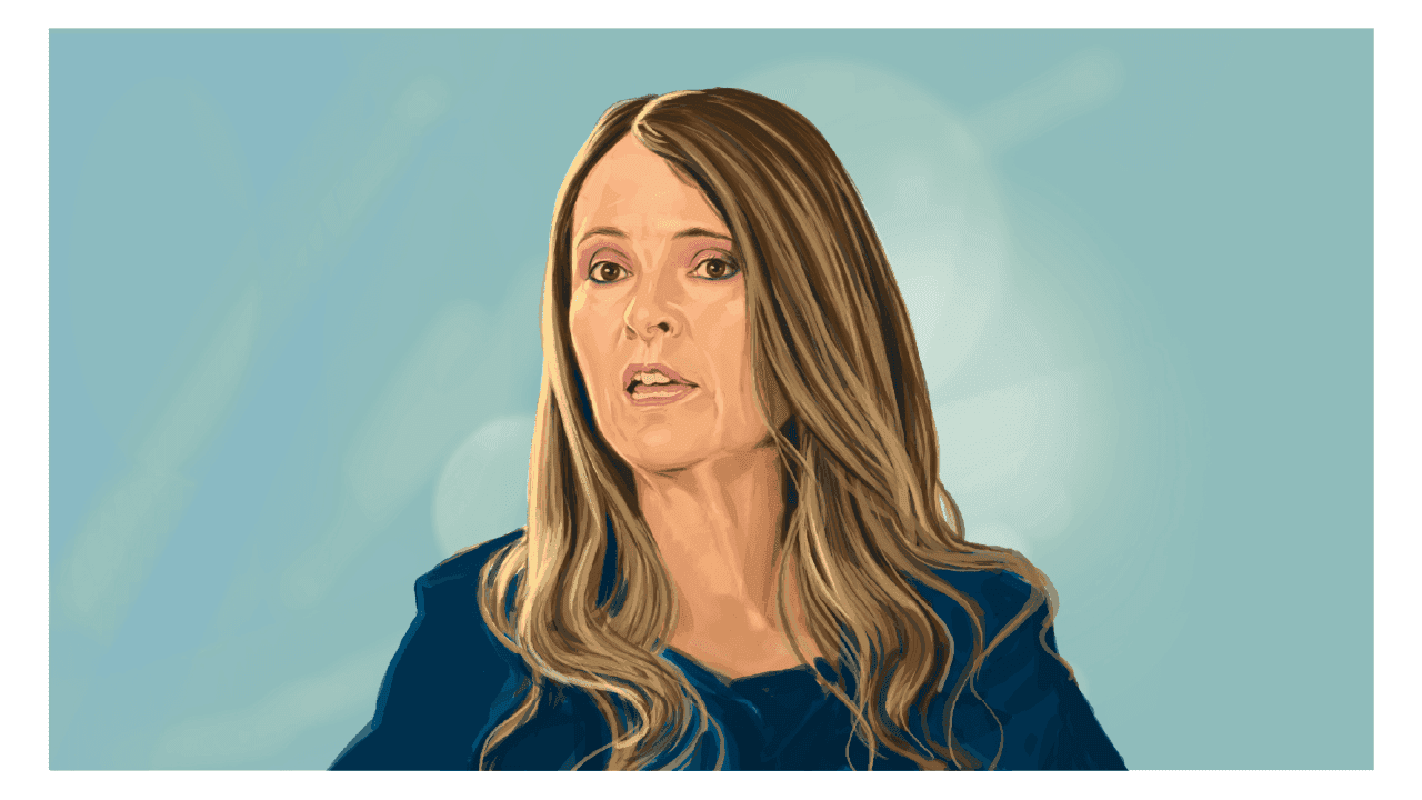 Ilustración del perfil de Paloma Valencia