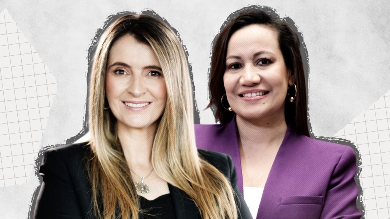 Paloma Valencia, candidata oficial a la presidencia por la Gran Consulta por Colombia; y Carolina Corcho, número en la lista del Pacto Histórico en el Senado.