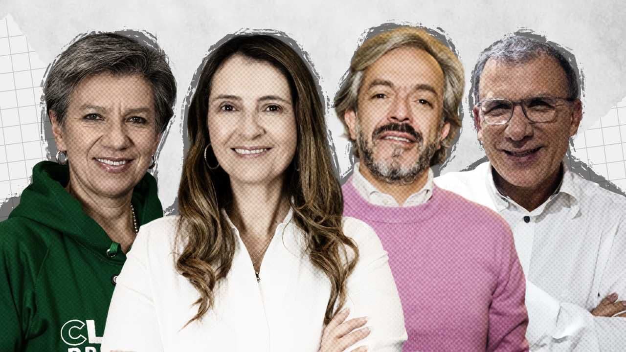 Claudia López, Paloma Valencia, Daniel Oviedo y Roy Barreras.