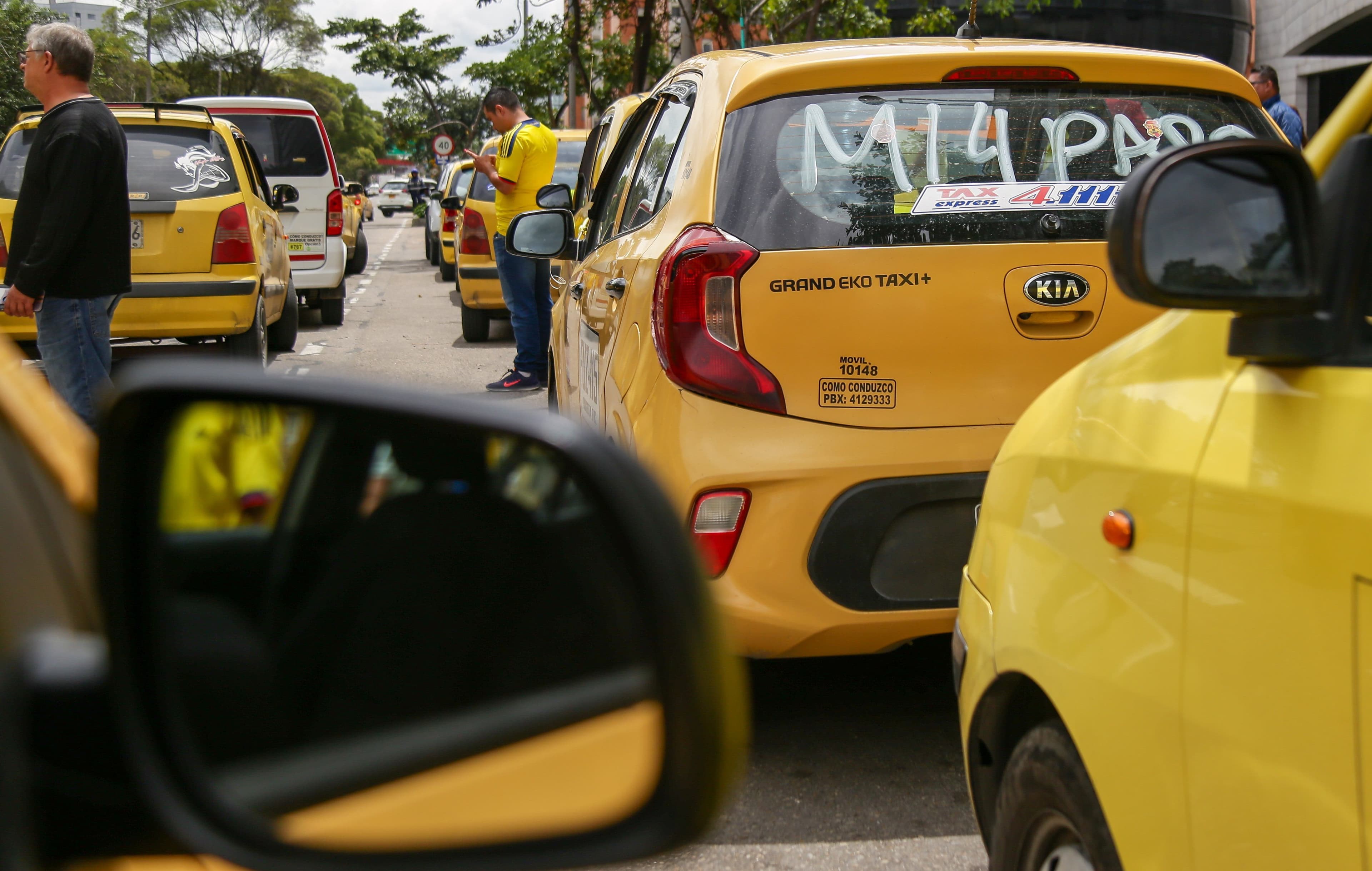 Protestas de taxistas en El Dorado