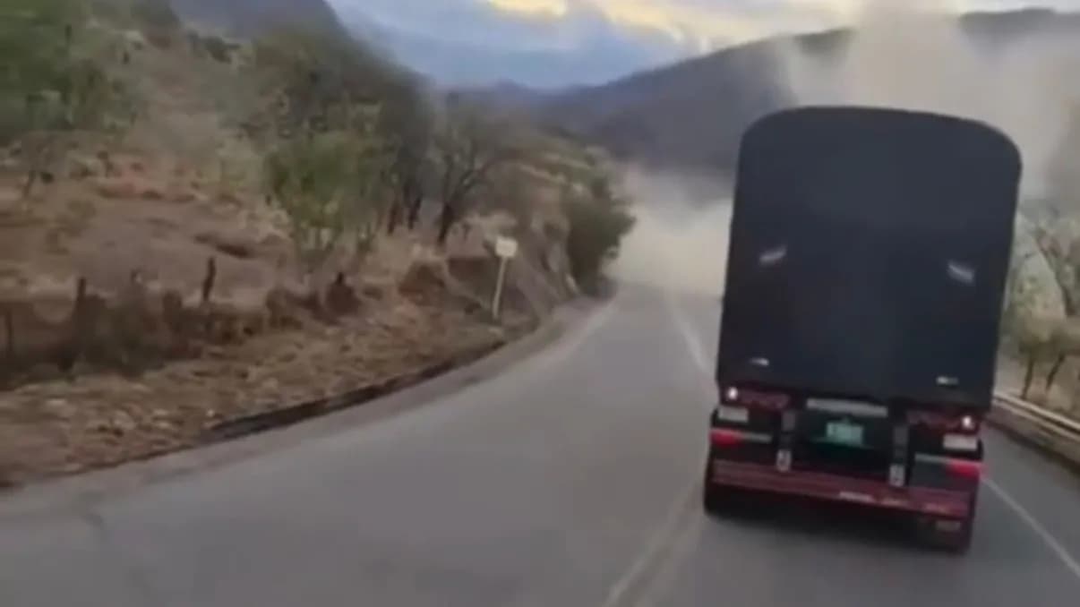 Atentado en la vía panamericana. Foto: Captura de video.