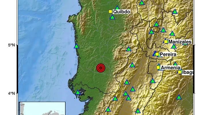 Chocó registró tres sismos en seis minutos la tarde de este lunes