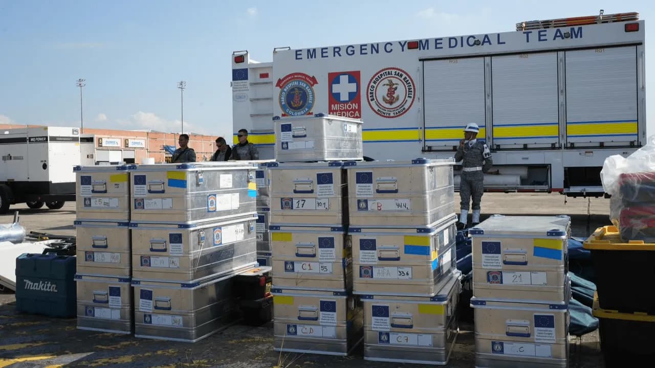El hospital de campaña que Colombia envió a Venezuela para atender a los damnificados por los terremotos 