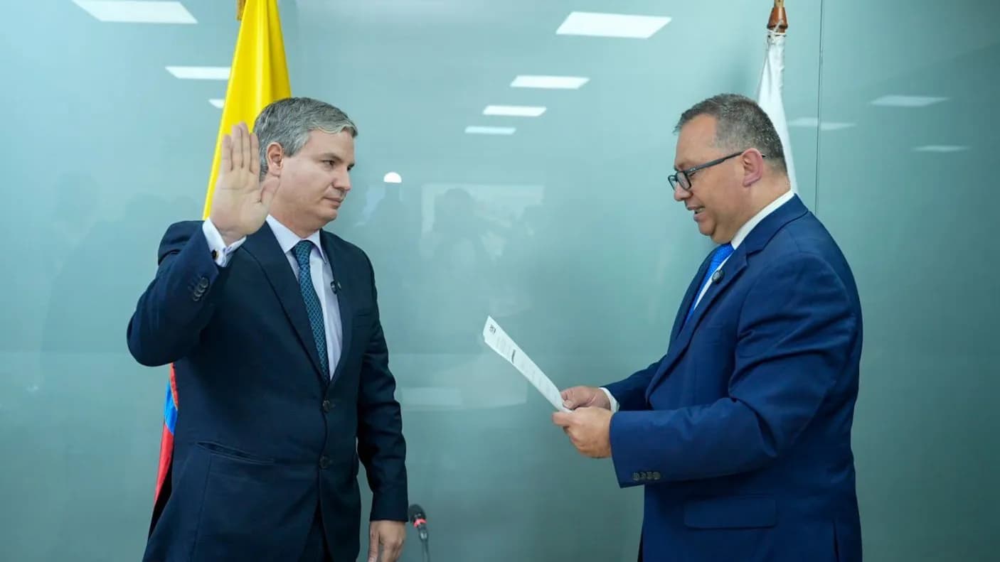 Juan Felipe Lemos es el nuevo presidente del CNE. Crédito: Redes sociales