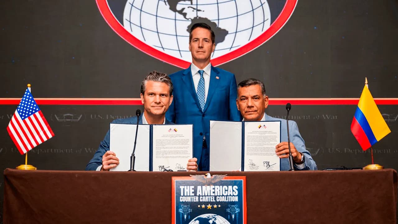 Ministro de Defensa firma adhesión de Colombia a la Coalición contra los Cárteles de las Américas
