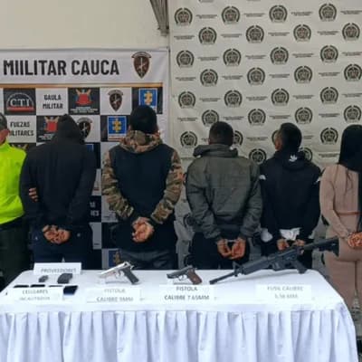 Capturan a cinco personas en Popayán acusadas de afectar la seguridad en la vía Panamericana