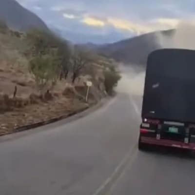 Atentado en la vía panamericana. Foto: Captura de video.