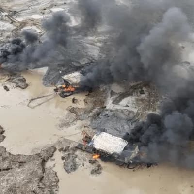 Ejército Nacional destruye maquinaria de minería ilegal en Chocó y afecta al Clan del Golfo por 38.000 millones
