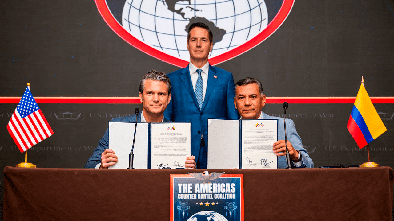 Ministro de Defensa firma adhesión de Colombia a la Coalición contra los Carteles de las Américas