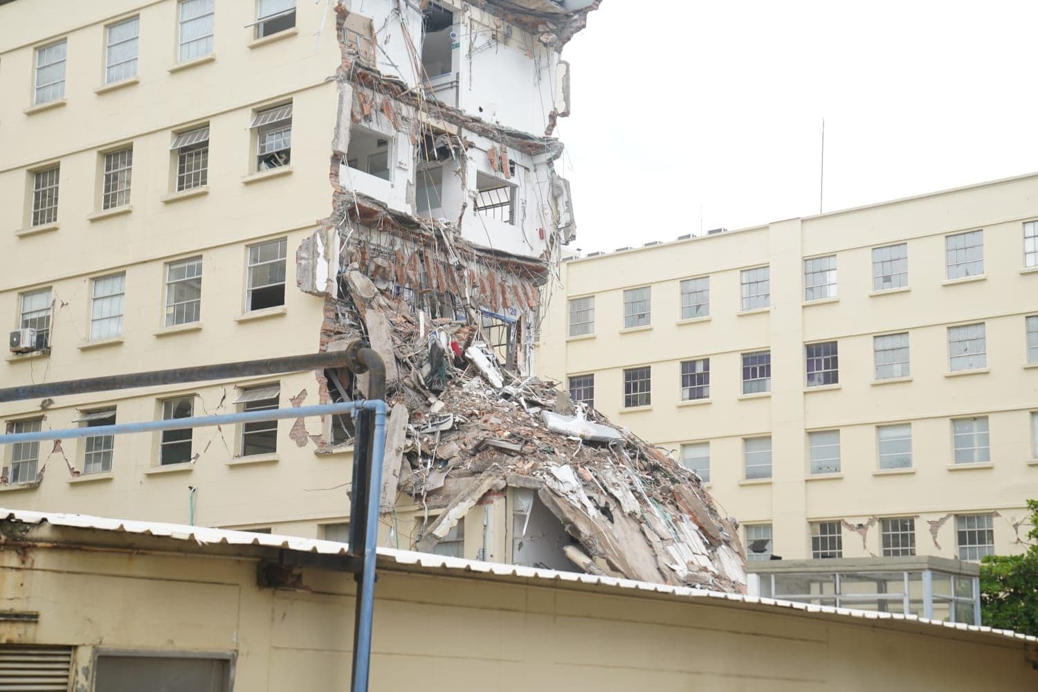 Hospital Universitario del Valle en escombros tras el terremoto del 10 de agosto. Créditos: Colprensa Hospital Universitario del Valle en escombros tras el terremoto del 10 de agosto. Créditos: Colprensa