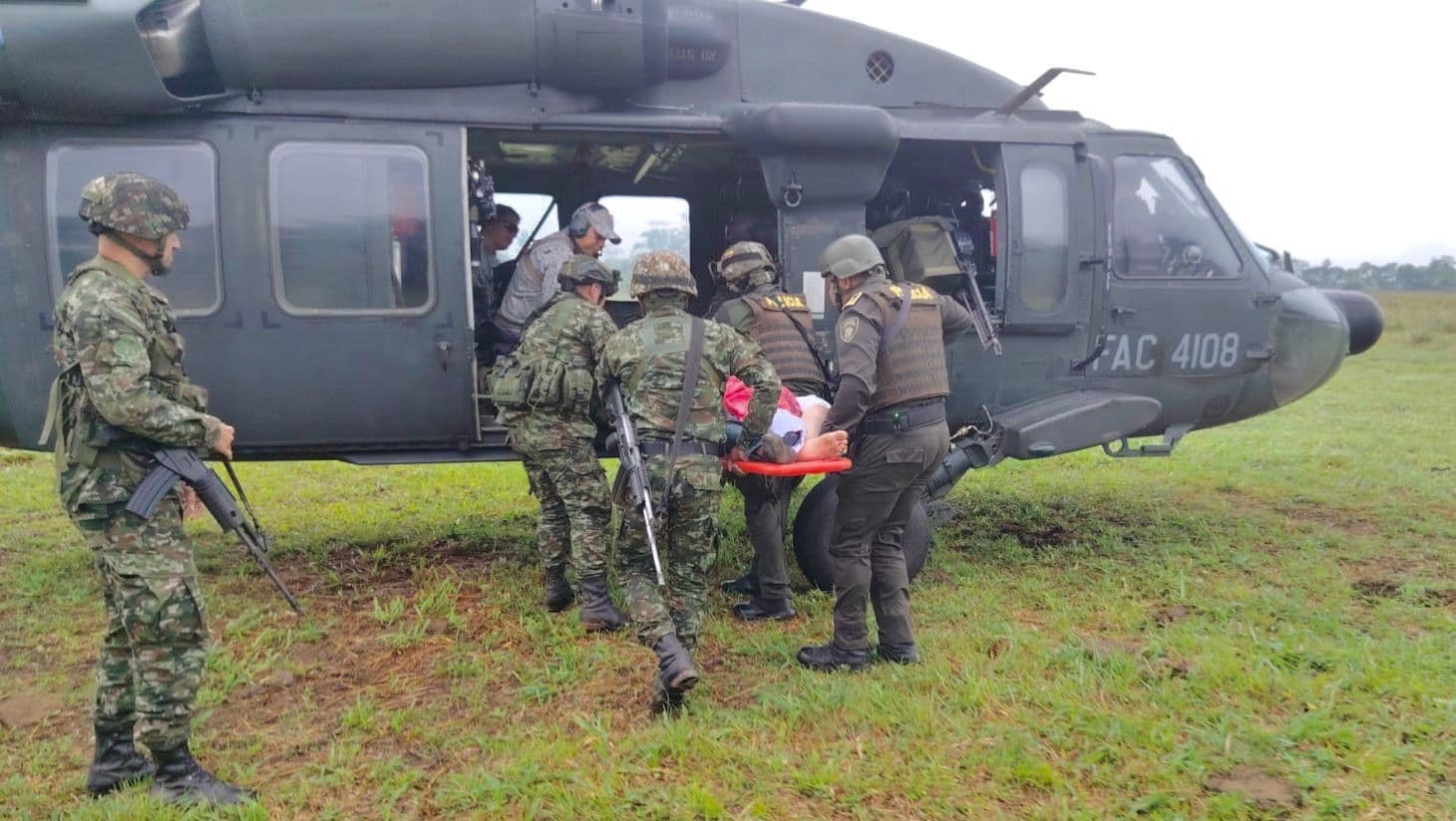 Cuatro soldados resultaron heridos luego de un ataque con drones. Foto: Ejército Nacional. Cuatro soldados resultaron heridos luego de un ataque con drones. Foto: Ejército Nacional.
