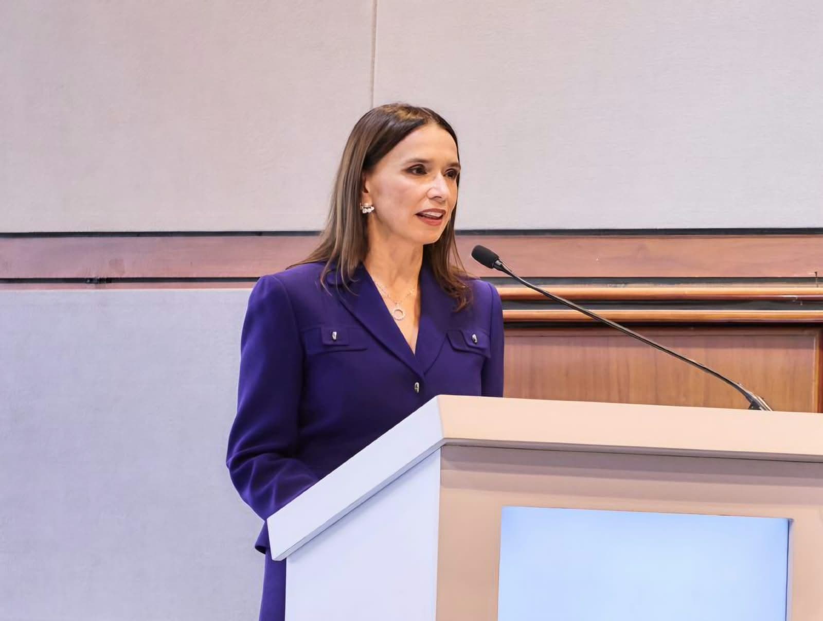 María Consuelo Araújo Castro, en una imagen reciente, durante su posesión como presidenta de la Cámara Colombiana de la Infraestructura. Ahora será la embajadora de Colombia ante Estados Unidos. María Consuelo Araújo Castro, en una imagen reciente, durante su posesión como presidenta de la Cámara Colombiana de la Infraestructura. Ahora será la embajadora de Colombia ante Estados Unidos.