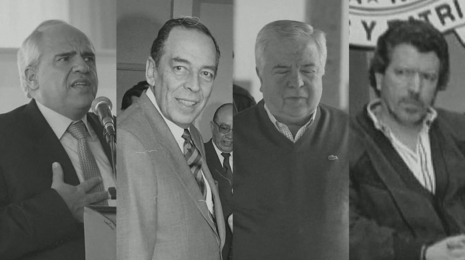 Ernesto Samper Pizano, Álvaro Gómez Hurtado, Gilberto y Miguel Rodríguez Orejuela. Fotos: Colprensa. Ernesto Samper Pizano, Álvaro Gómez Hurtado, Gilberto y Miguel Rodríguez Orejuela. Fotos: Colprensa.