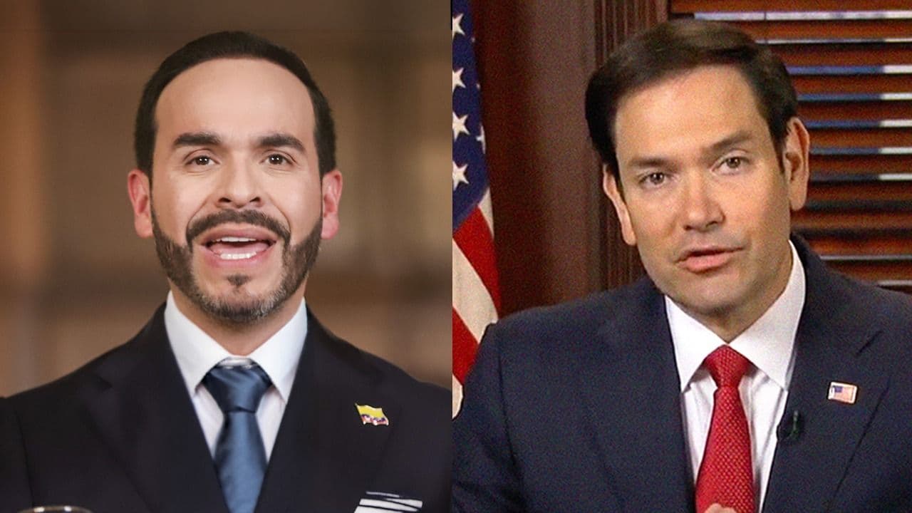 Abelardo de la Espriella, presidente de la República; Marco Rubio, secretario de Estado de Estados Unidos. Fotos: Colprensa y captura de pantalla. Abelardo de la Espriella, presidente de la República; Marco Rubio, secretario de Estado de Estados Unidos. Fotos: Colprensa y captura de pantalla.