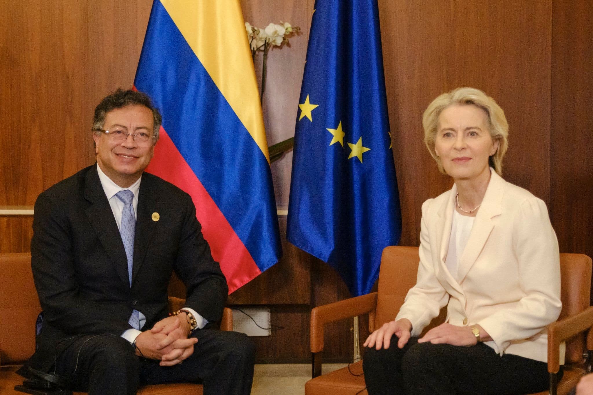 Gustavo Petro y Úrsula Von der Leyen Gustavo Petro y Úrsula Von der Leyen