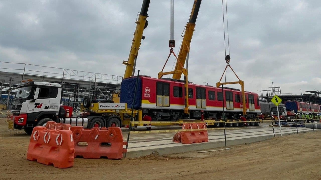 El quinto tren llegó a Bogotá. Créditos: Cuenta de X de Carlos Fernando Galán El quinto tren llegó a Bogotá. Créditos: Cuenta de X de Carlos Fernando Galán