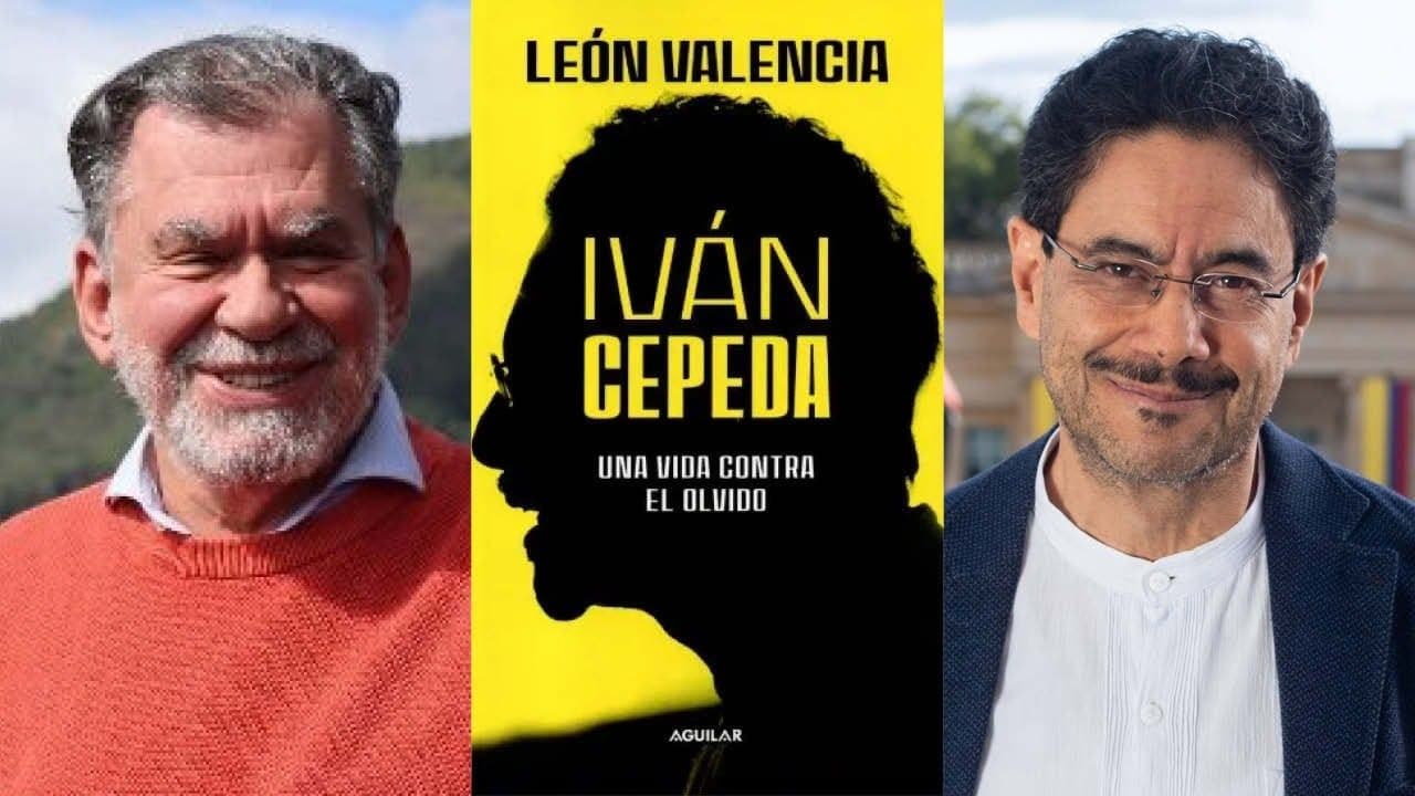 León Valencia, autor del libro 'Iván Cepeda, una vida contra el olvido' y el candidato a la presidencia del Pacto Histórico. Fotos: Colprensa. León Valencia, autor del libro 'Iván Cepeda, una vida contra el olvido' y el candidato a la presidencia del Pacto Histórico. Fotos: Colprensa.
