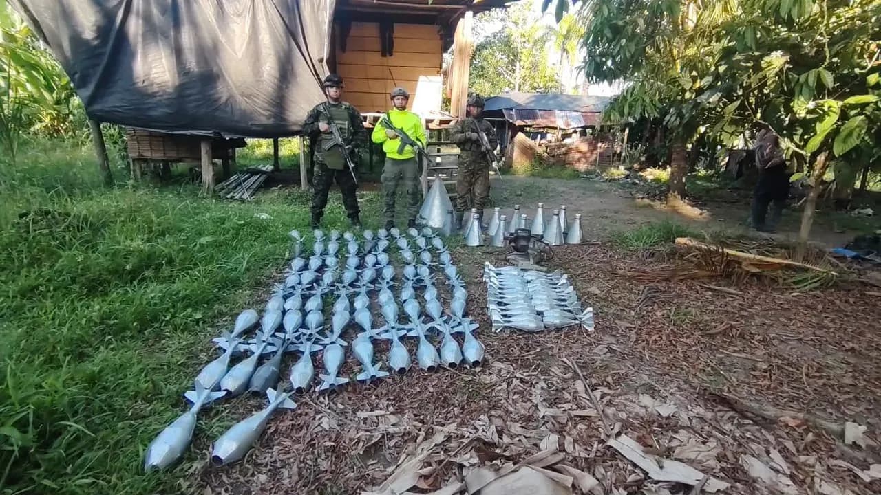 Autoridades encuentran escondida una fábrica de explosivos en Caquetá Autoridades encuentran escondida una fábrica de explosivos en Caquetá