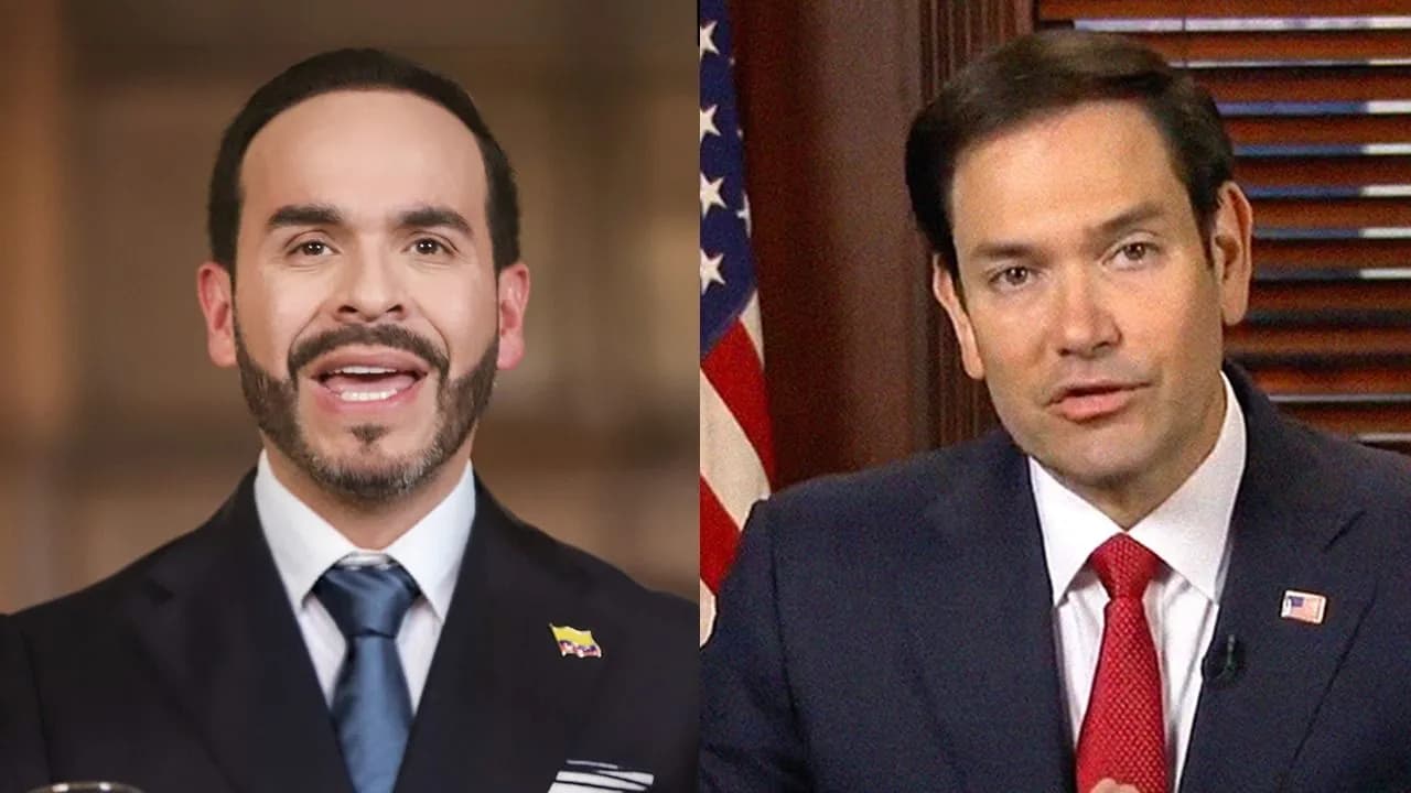 Abelardo de la Espriella, presidente de la República; Marco Rubio, secretario de Estado de Estados Unidos. Fotos: Colprensa y captura de pantalla. Abelardo de la Espriella, presidente de la República; Marco Rubio, secretario de Estado de Estados Unidos. Fotos: Colprensa y captura de pantalla.