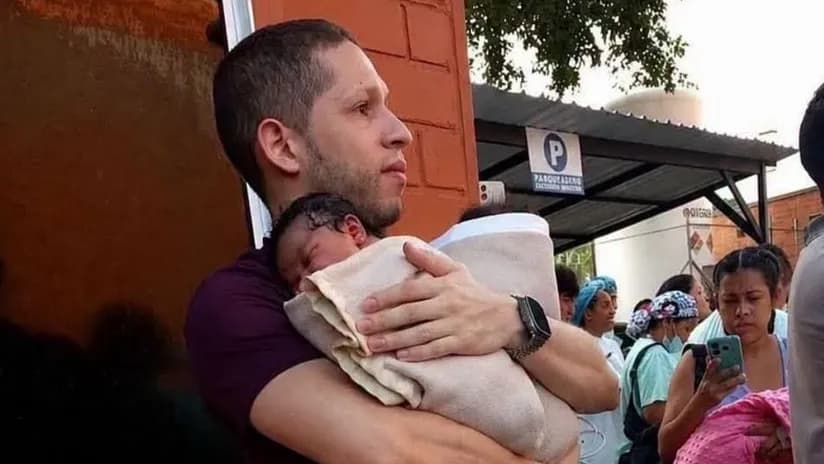 "Fue una acción muy espontánea": el relato del pediatra Germán Somoyar que sostuvo a bebés en brazos durante el terremoto "Fue una acción muy espontánea": el relato del pediatra Germán Somoyar que sostuvo a bebés en brazos durante el terremoto