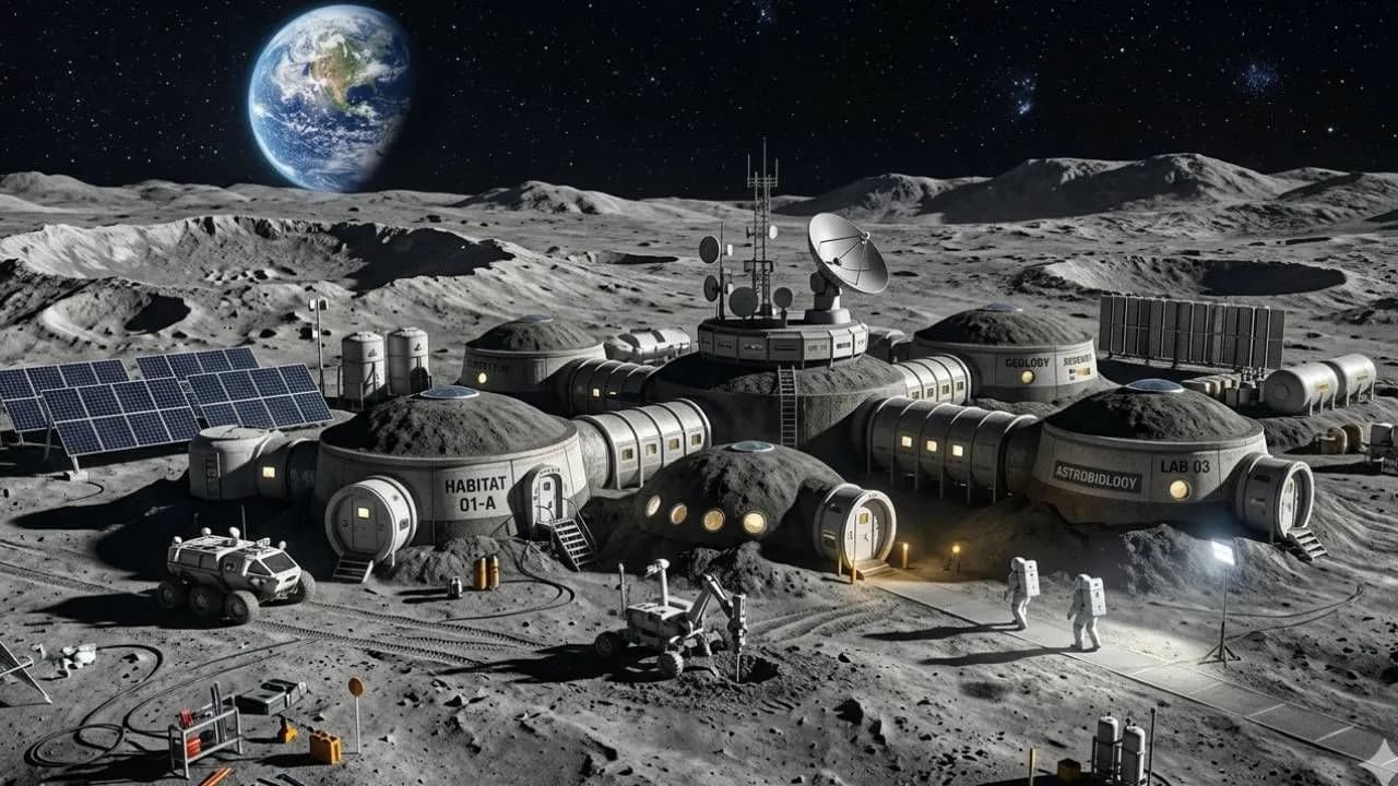 Así sería la base que la Nasa quiere construir en la Luna: tres fases, energía nuclear y vida permanente desde 2032 Así sería la base que la Nasa quiere construir en la Luna: tres fases, energía nuclear y vida permanente desde 2032
