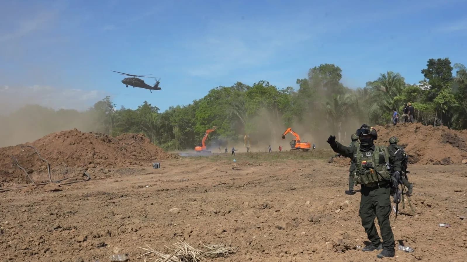 La operación Green Shield II, reunió a seis países para defender los recursos naturales y combatir los delitos ambientales. Foto: Policía Nacional. La operación Green Shield II, reunió a seis países para defender los recursos naturales y combatir los delitos ambientales. Foto: Policía Nacional.