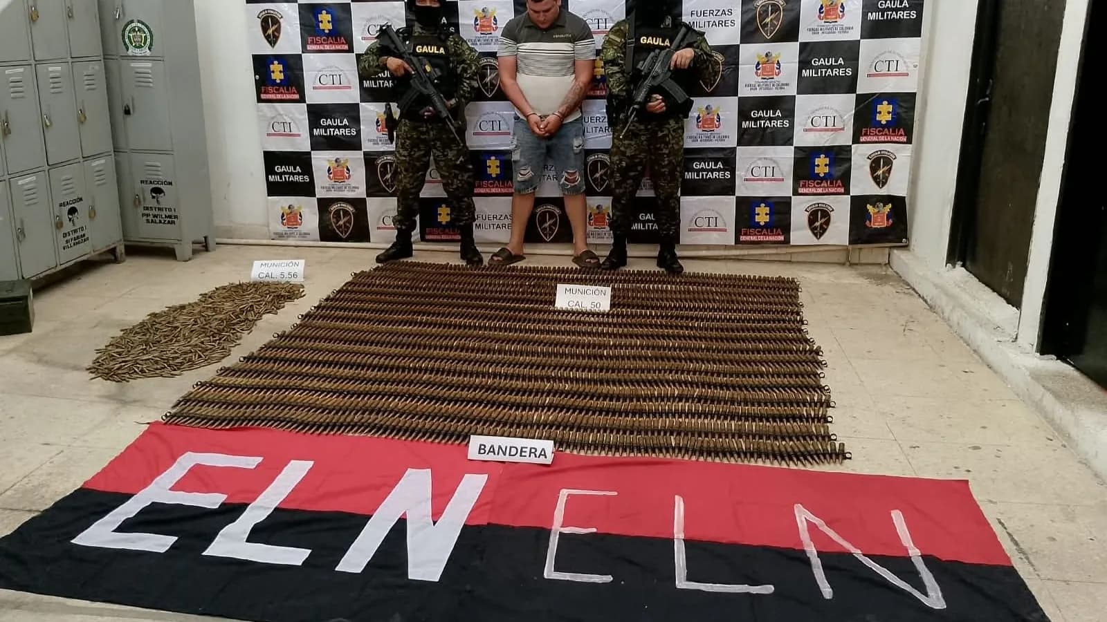 Alias Fabián, el señalado cabecilla del ELN que fue capturado con abundante munición de Indumil Alias Fabián, el señalado cabecilla del ELN que fue capturado con abundante munición de Indumil