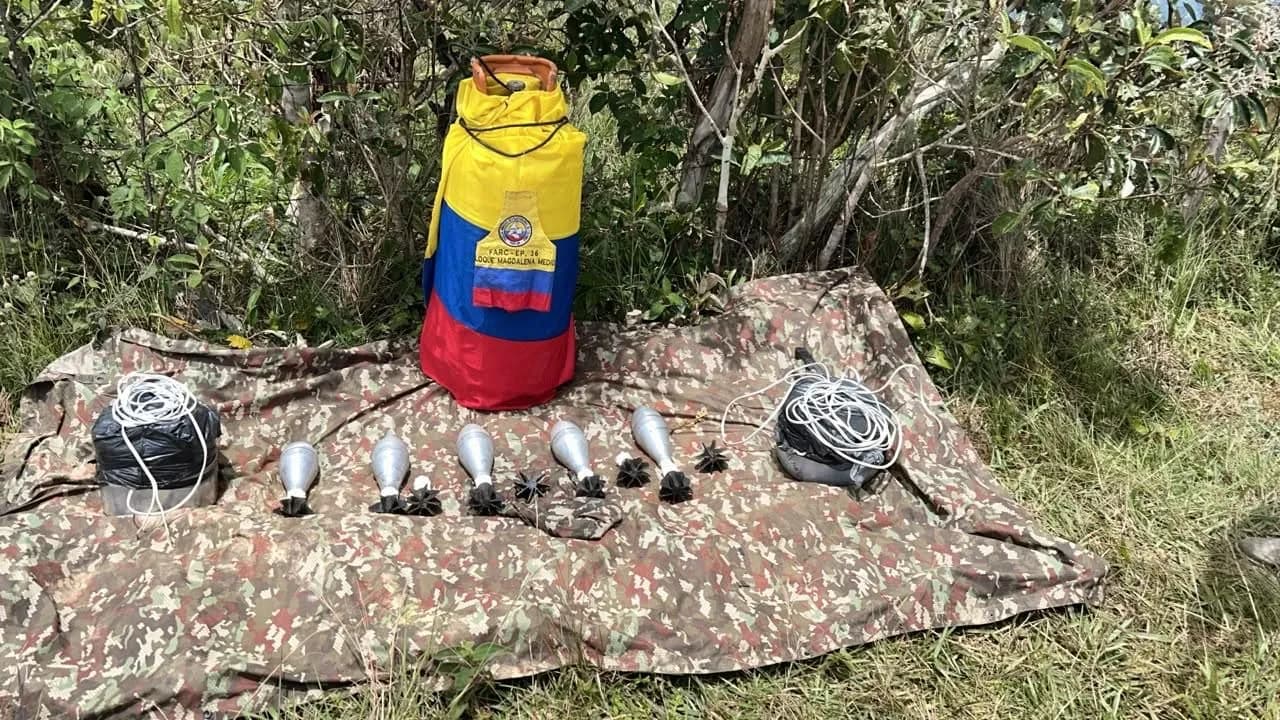 El olfato de Megan permitió ubicar explosivos que disidencias pretendían usar en atentado en Briceño, Antioquia El olfato de Megan permitió ubicar explosivos que disidencias pretendían usar en atentado en Briceño, Antioquia