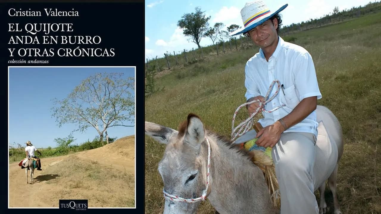 Cristian Valencia en la reportería de El Quijote anda en burro. Créditos: Archivo personal Cristian Valencia en la reportería de El Quijote anda en burro. Créditos: Archivo personal