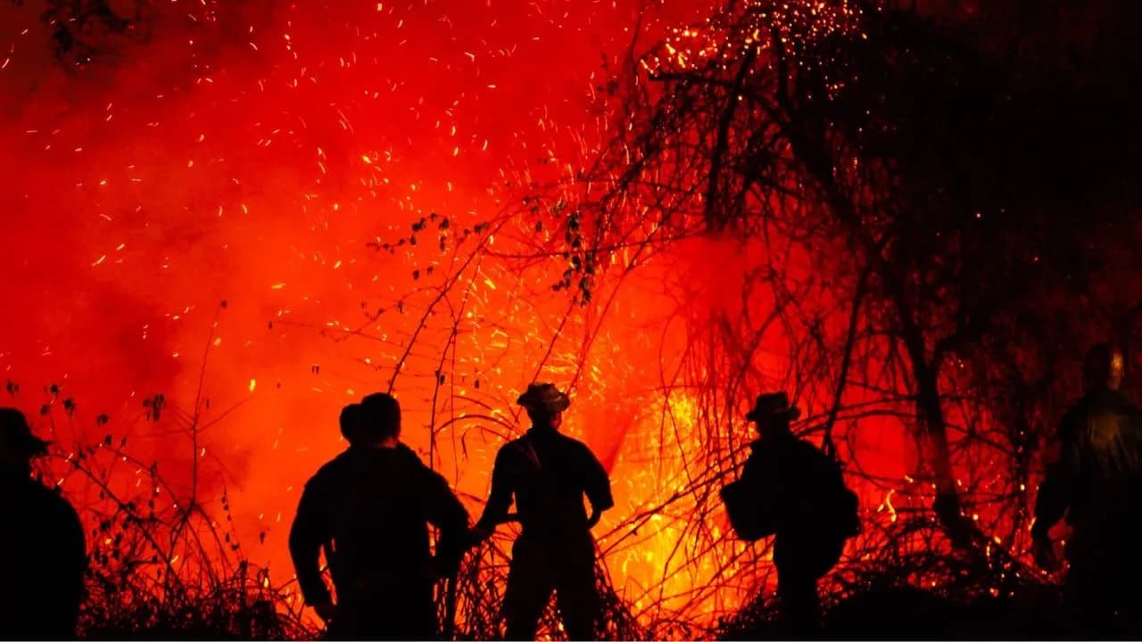 Autoridades y voluntarios intentan controlar uno de los incendios registrados esta semana en el departamento del Tolima. Foto: Gobernación del Tolima. Autoridades y voluntarios intentan controlar uno de los incendios registrados esta semana en el departamento del Tolima. Foto: Gobernación del Tolima.