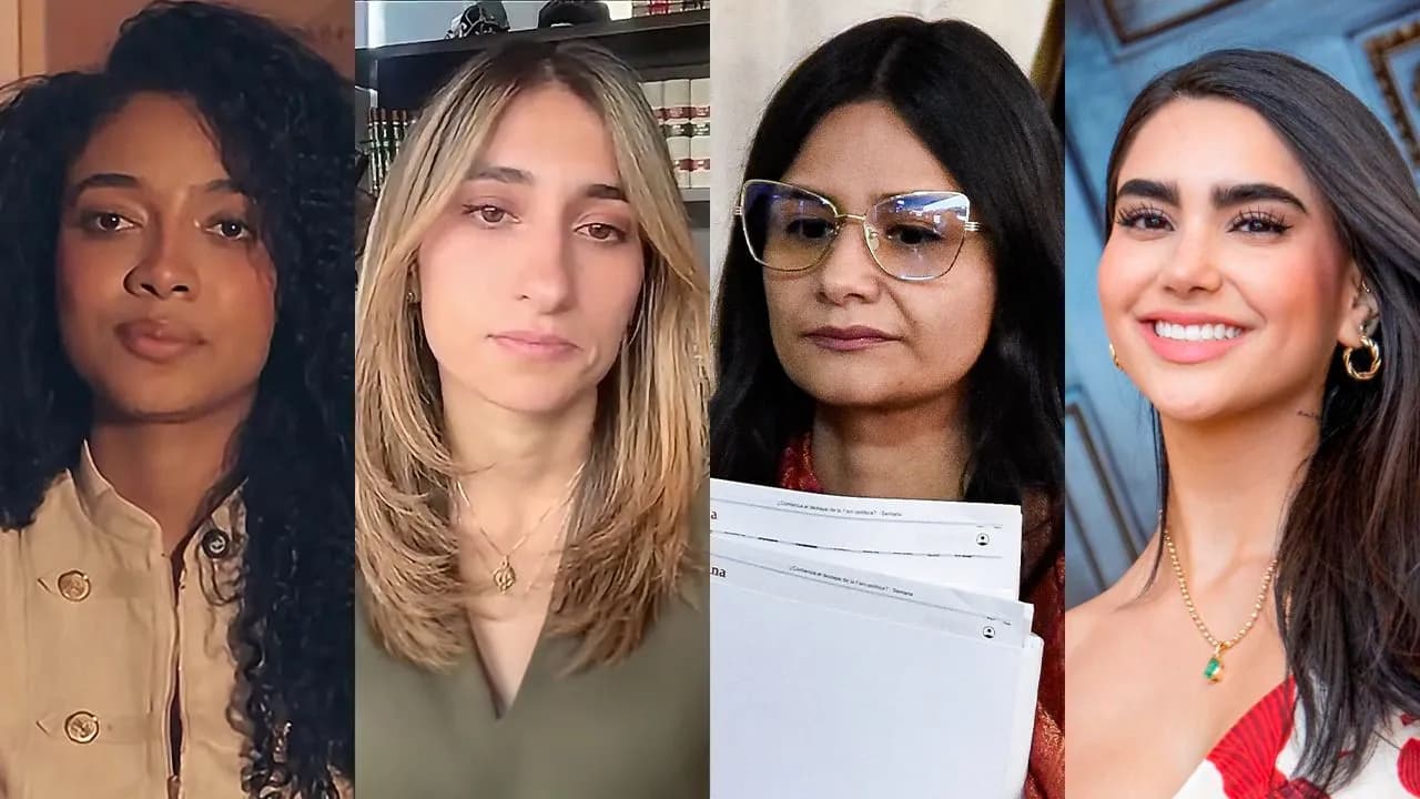 Juliana Guerrero, Laura Sarabia, Angie Rodríguez y Gabriela Muñoz, en imágenes tomadas de videos. Juliana Guerrero, Laura Sarabia, Angie Rodríguez y Gabriela Muñoz, en imágenes tomadas de videos.