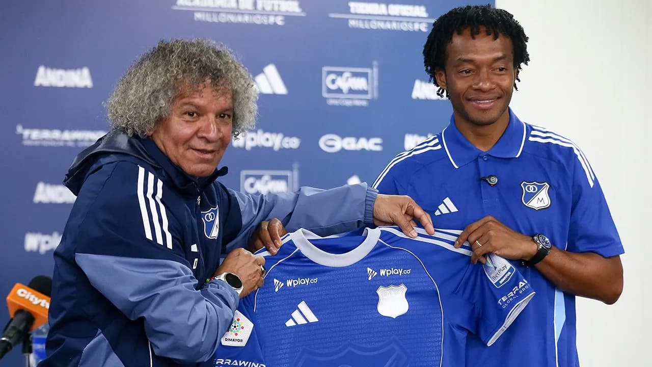 “Me siento como en casa”: Juan Guillermo Cuadrado en su presentación en Millonarios “Me siento como en casa”: Juan Guillermo Cuadrado en su presentación en Millonarios