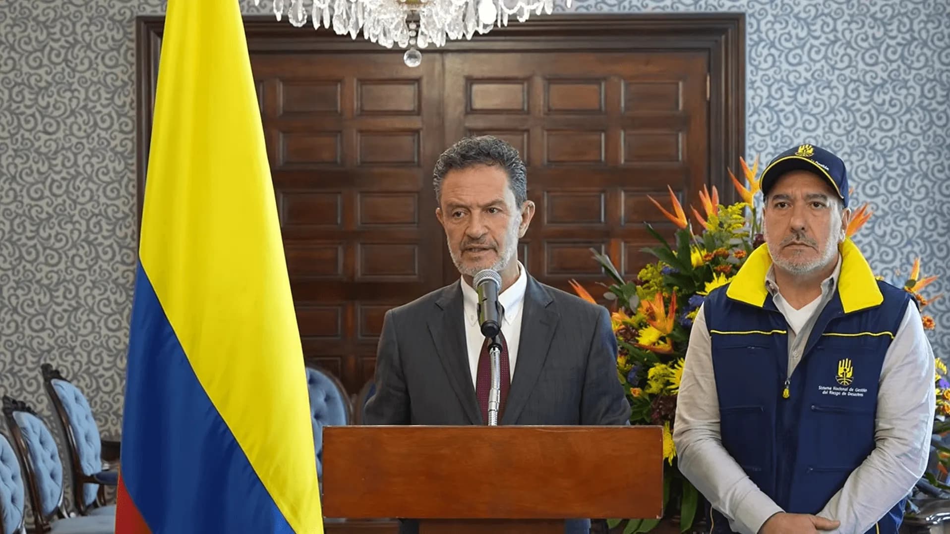 Canciller Omar Bula con el director de la UNGRD Canciller Omar Bula con el director de la UNGRD