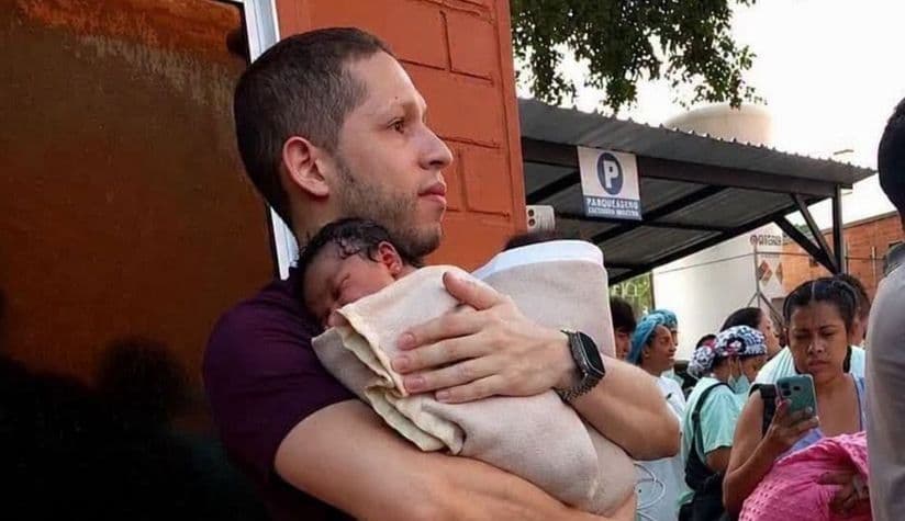 "Fue una acción muy espontánea": el relato del pediatra Germán Somoyar que sostuvo a bebés en brazos durante el terremoto "Fue una acción muy espontánea": el relato del pediatra Germán Somoyar que sostuvo a bebés en brazos durante el terremoto