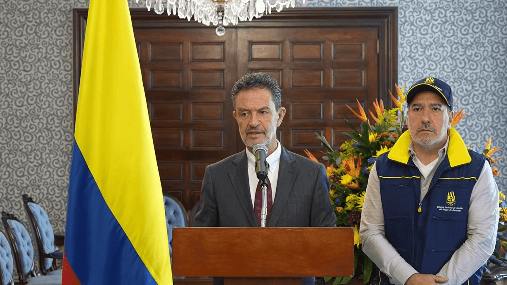 Canciller Omar Bula con el director de la UNGRD Canciller Omar Bula con el director de la UNGRD
