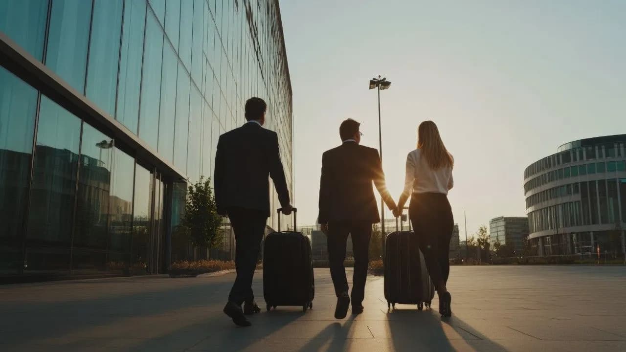 photologuephotos2025-02business-travelers-walking-together-sunset-with-luggage-showcasing-teamwork-adventure-corporate-environment_1jpg photologuephotos2025-02business-travelers-walking-together-sunset-with-luggage-showcasing-teamwork-adventure-corporate-environment_1jpg