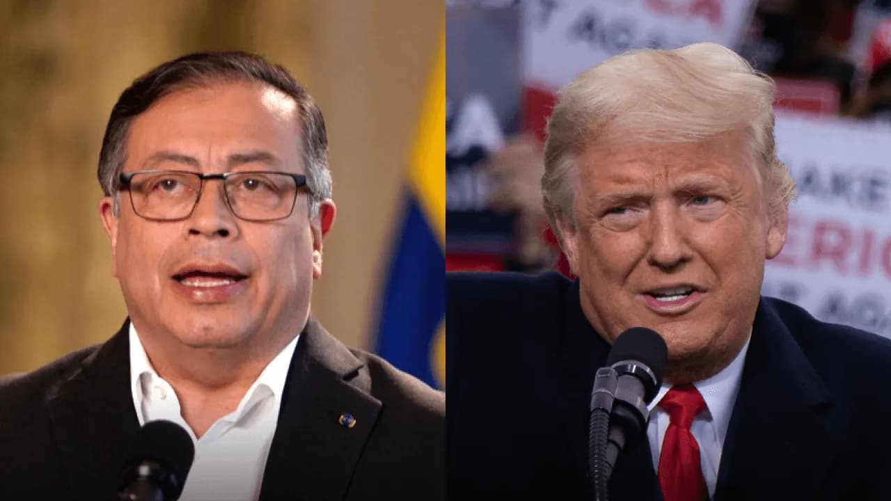 Presidente Gustavo Petro y Donald Trump Presidente Gustavo Petro y Donald Trump